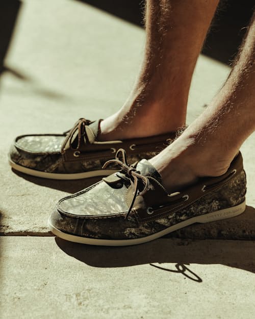 lifestyle image of Authentic Original 2-Eye Lite Boat Shoe