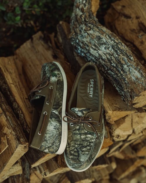 lifestyle image of Authentic Original 2-Eye Lite Boat Shoe