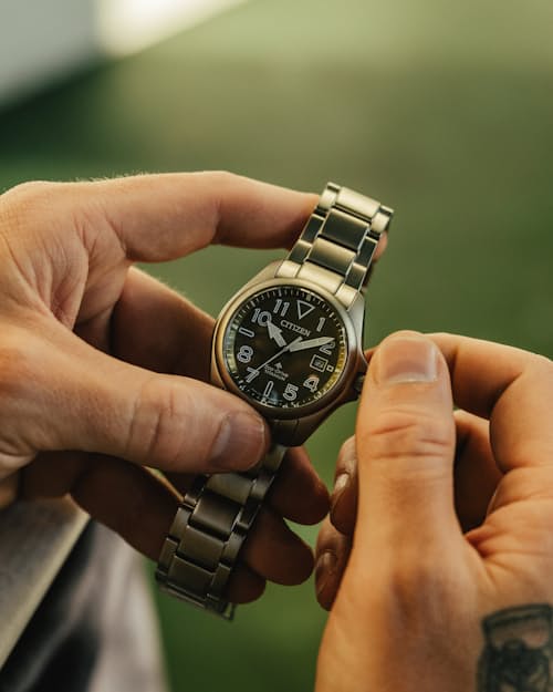 lifestyle image of Huckberry x Citizen Promaster Tough Watch