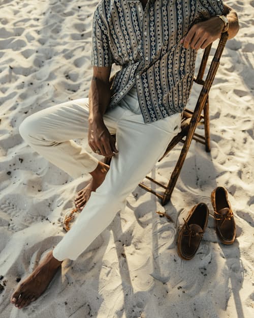 lifestyle image of Cotton Linen Chino - HB Straight