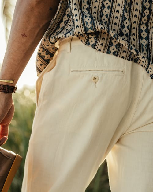 lifestyle image of Cotton Linen Chino - HB Straight