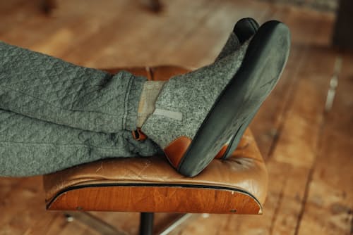 lifestyle image of Wool Outdoor Slipper Boot