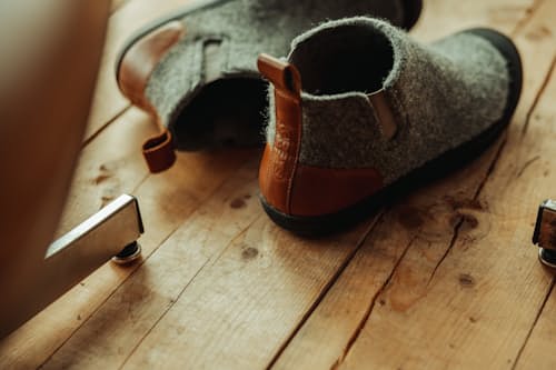 lifestyle image of Wool Outdoor Slipper Boot