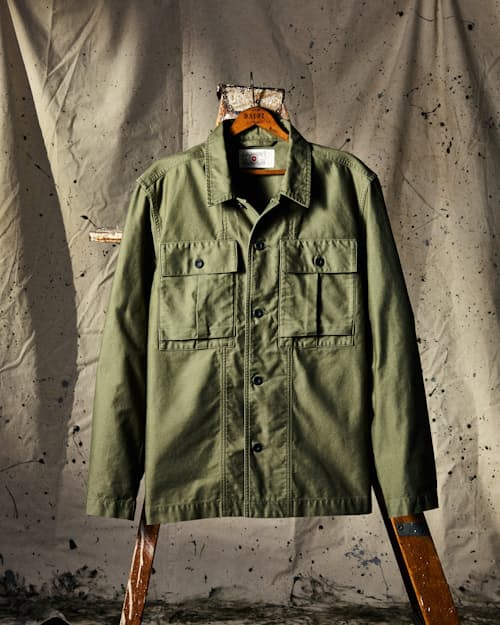 lifestyle image of Military Overshirt