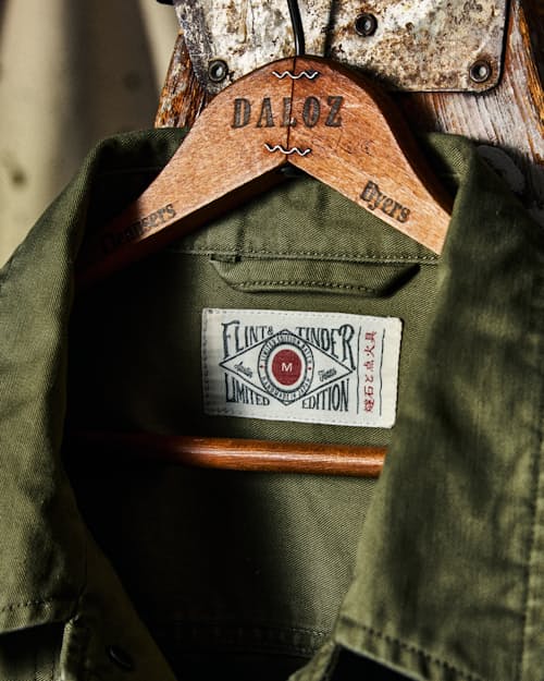 lifestyle image of Military Overshirt