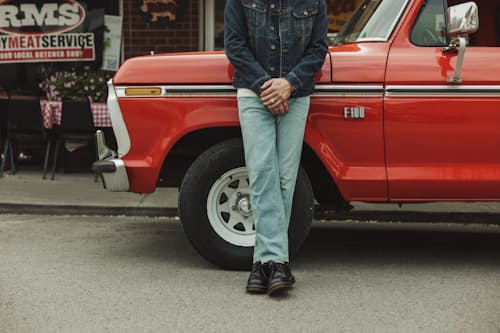 lifestyle image of All-American Stretch Denim - HB Straight