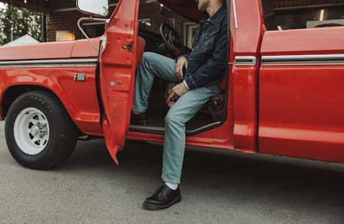 lifestyle image of All-American Stretch Denim - HB Straight