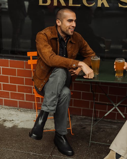 lifestyle image of Mark Zip Boot