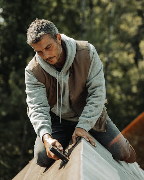 lifestyle image of Mason Canvas Work Vest