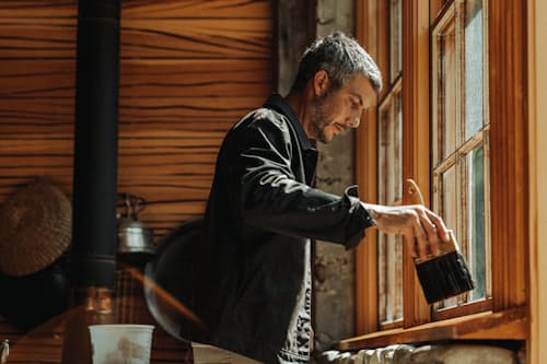 lifestyle image of The James Waxed Snap Jacket