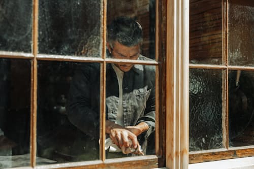 lifestyle image of The James Waxed Snap Jacket