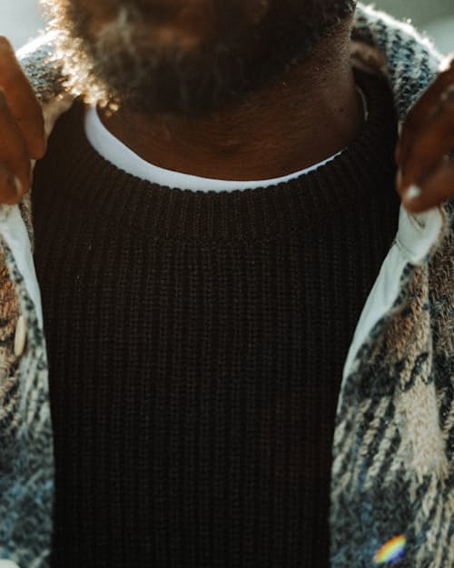 lifestyle image of Bolinas Recycled Cotton Crewneck Sweater