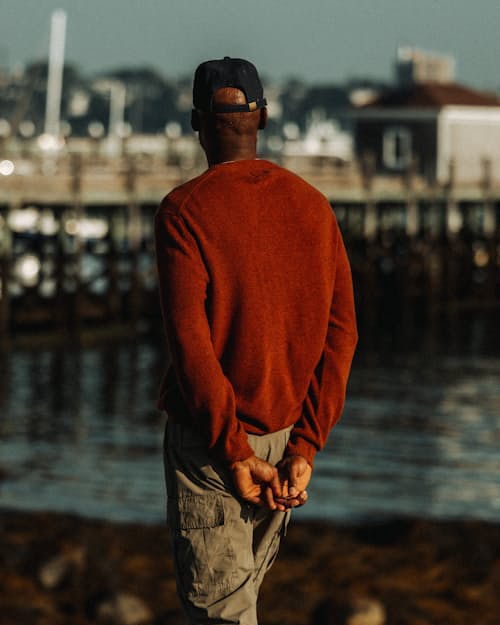 lifestyle image of Fine Merino Crewneck Sweater