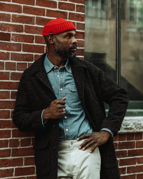 lifestyle image of Japanese Rib Knit Beanie