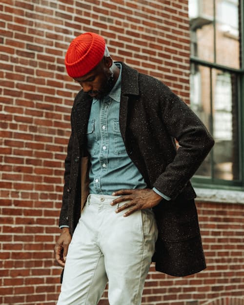 lifestyle image of Washed Denim Shirt