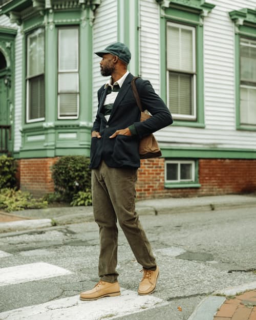 lifestyle image of Corduroy Pant - HB Straight