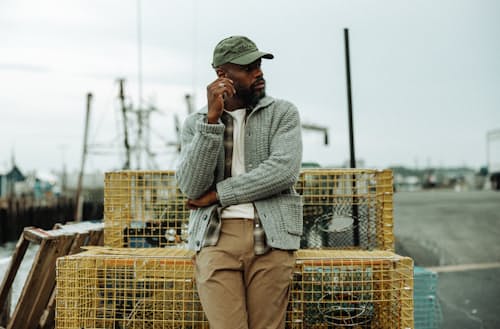 lifestyle image of Highland Wool Collared Cardigan