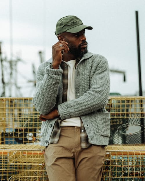 lifestyle image of Highland Wool Collared Cardigan