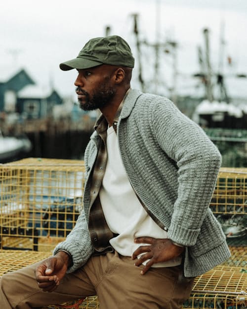 lifestyle image of Highland Wool Collared Cardigan