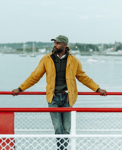 lifestyle image of Waxed Parka