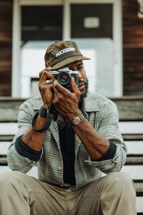 lifestyle image of Flannel Crossback Workshirt