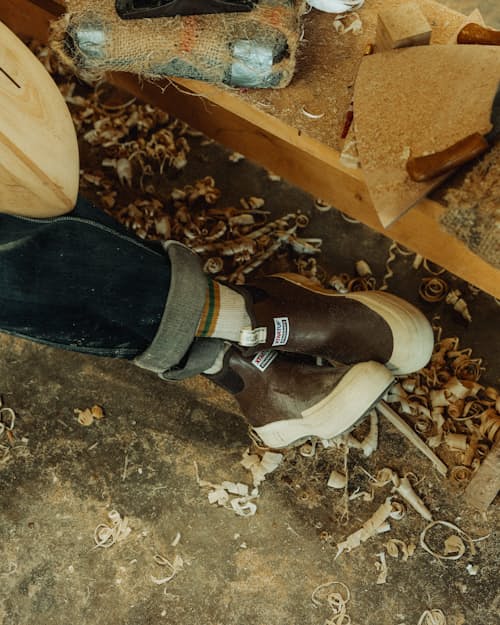lifestyle image of HB x Xtratuf Deck Boot