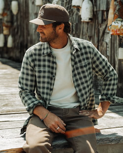 lifestyle image of Flannel Crossback Workshirt