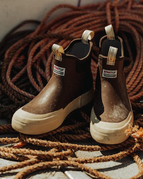 lifestyle image of HB x Xtratuf Deck Boot
