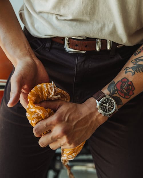 lifestyle image of Khaki Field Mechanical Bronze 38mm Watch