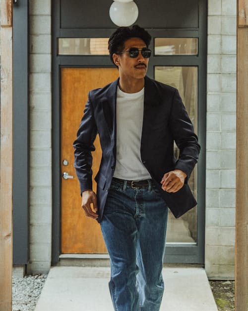 lifestyle image of Rosedale Classic Patch Pocket Suit Jacket