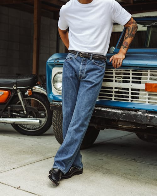 lifestyle image of Braided Leather Belt