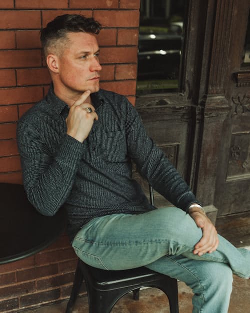 lifestyle image of All-American Stretch Denim - HB Straight