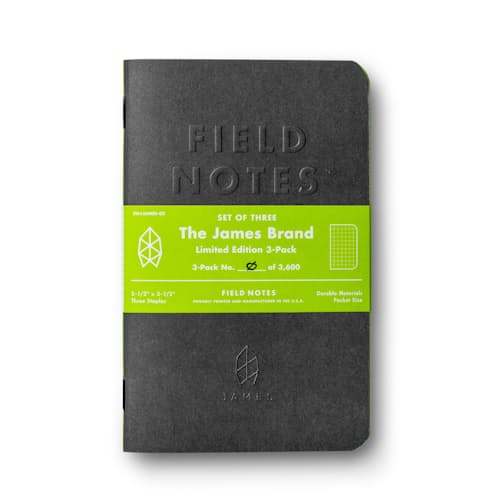 laydown image of TJB x Field Notes Ltd. Edition Grid Notepad - 3 Pack