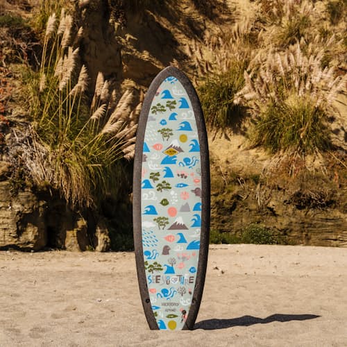 laydown image of R-Series 6'4" - Huckberry x Yusuke Hanai Exclusive