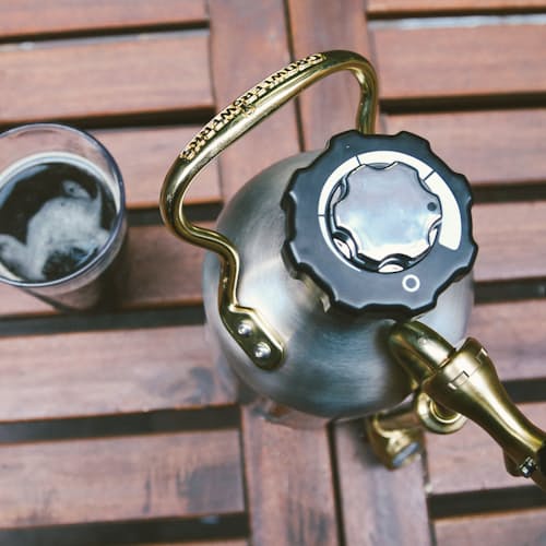 laydown image of uKeg 64 oz. - Stainless Steel Growler (w/ CO2)