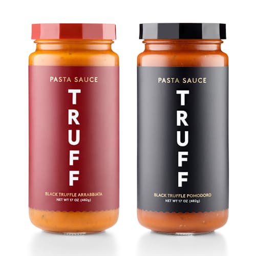 laydown image of Black Truffle Arrabbiata and Black Truffle Pomodoro - 2 Pack