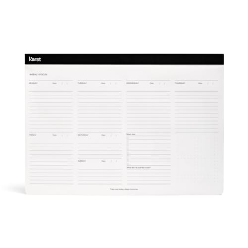 laydown image of A4 Weekly Desk Pad