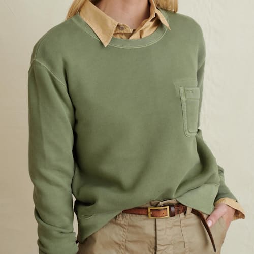 laydown image of Women's Crewneck Sweatshirt