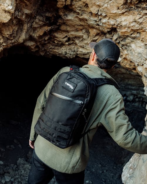 lifestyle image of Michael Easter 2% Collection Bullet Backpack - 15L
