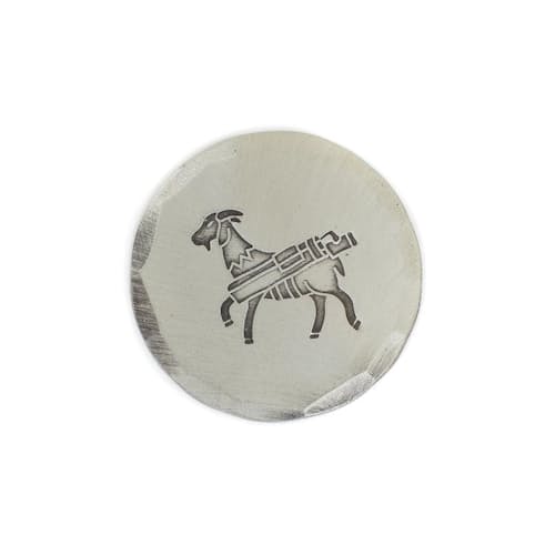 laydown image of Hand Forged Goat Ball Marker