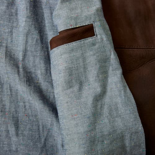 lifestyle image of Golden Bear Leather Bomber