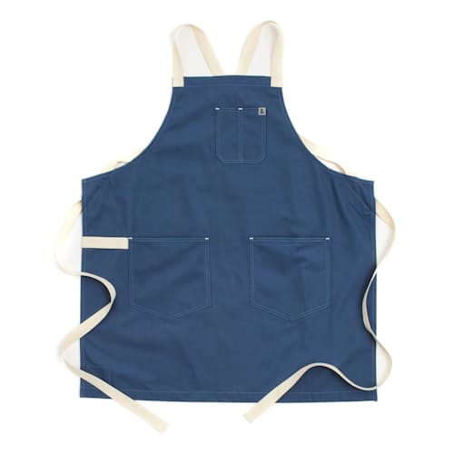 laydown image of Brushed Canvas Cross Back Apron