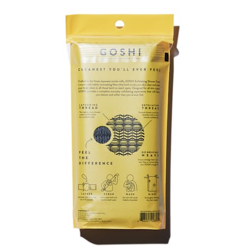 laydown image of Goshi Shower Towel