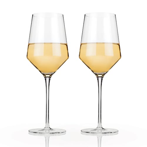 laydown image of White Wine Glass Set