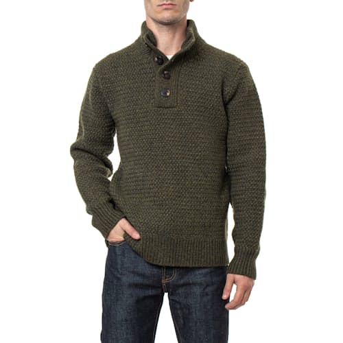 laydown image of Funnel Neck Military Sweater