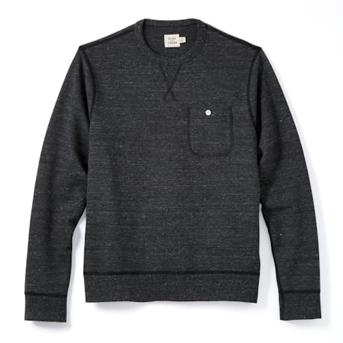 laydown image of French Terry Pocket Crew Sweatshirt