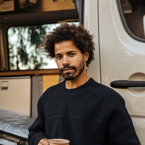 laydown image of Dawn Patrol Fleece Crew
