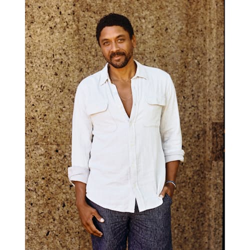 lifestyle image of Double Gauze Utility Shirt