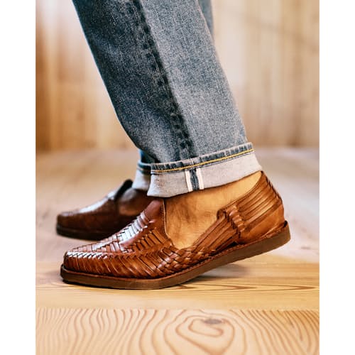 lifestyle image of Japanese Stretch Selvedge Denim - HB Straight