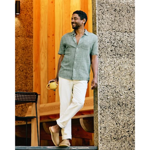 lifestyle image of Crepe Mule